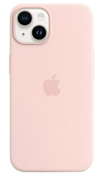 Чохол Apple silicone case with MagSafe для iPhone 14 (Original Quality) Chalk Pink